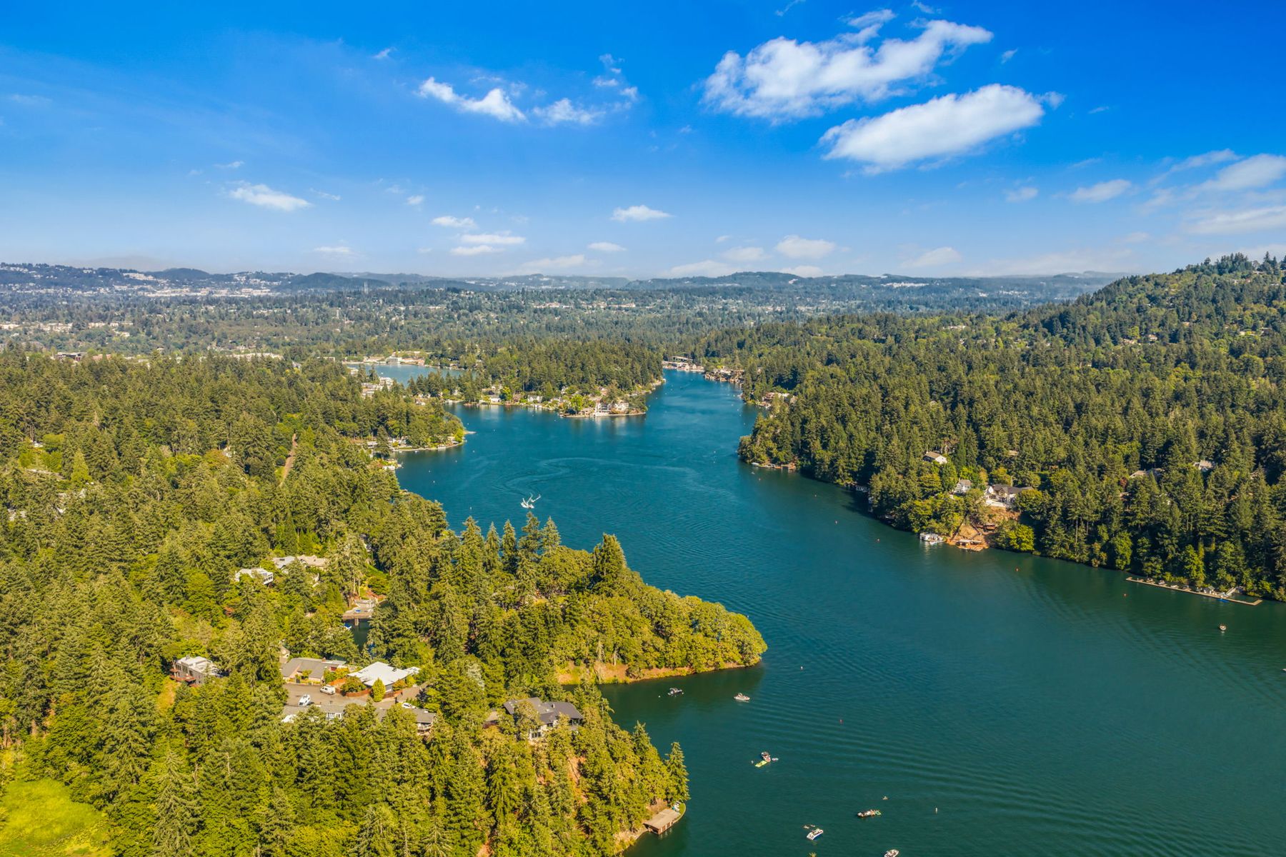 Oswego Lake aerial