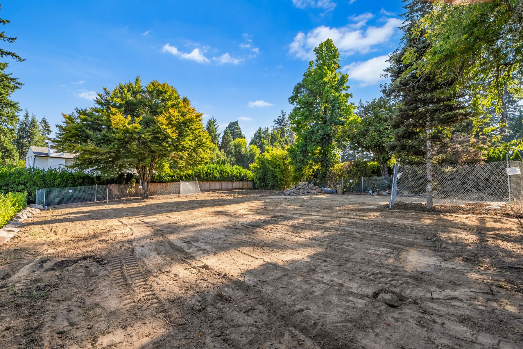 The parcel toward neighboring homes
